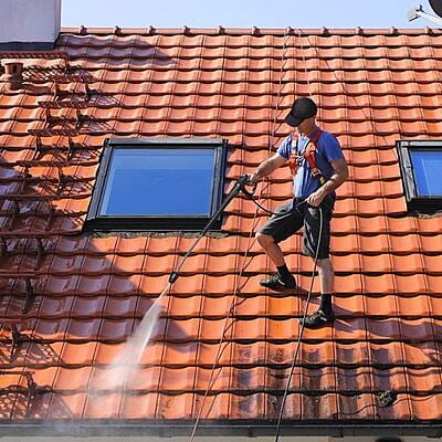 High Pressure Roof Cleaning